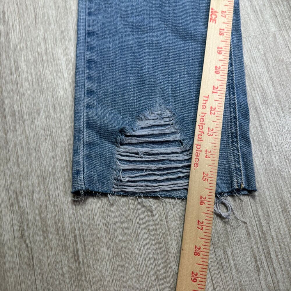 American Rag Cie Womens Jeans Cropped Wide Leg Distressed Size 9 NEW 100% Cotton - Picture 5 of 16